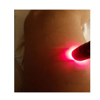 Black aluminium alloy Smart Vein Locator handheld medical device on a dark background.