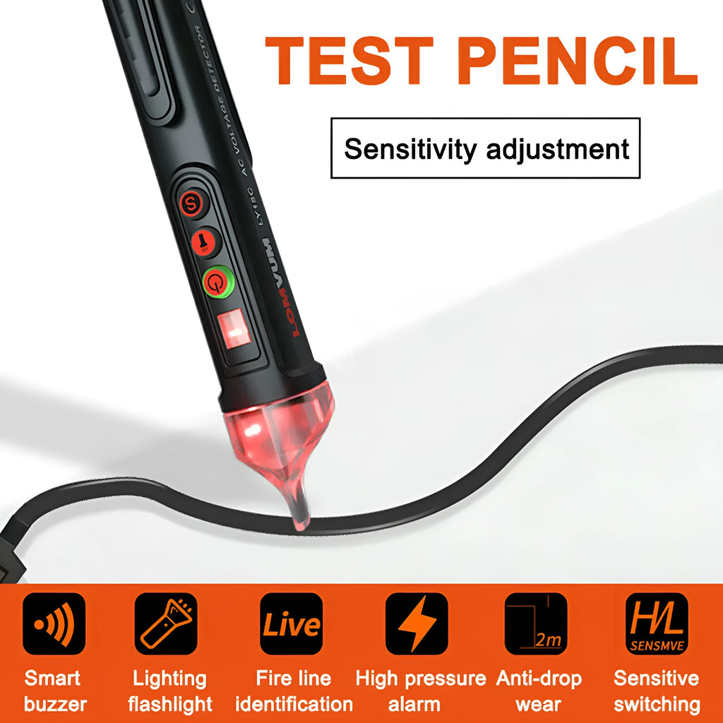 Intelligent Checkpoint test pencil black non-contact AC voltage detector with sensor tip