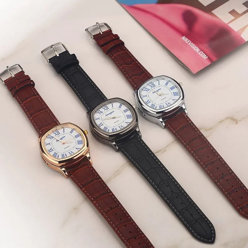 USB electronic cigarette lighter metal men's watch lighter F777 Black with wind resistance