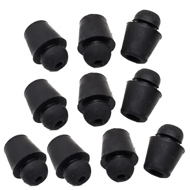 Pack of ten X16 coloured rubber automobile buckle buffer piers for shock absorption.