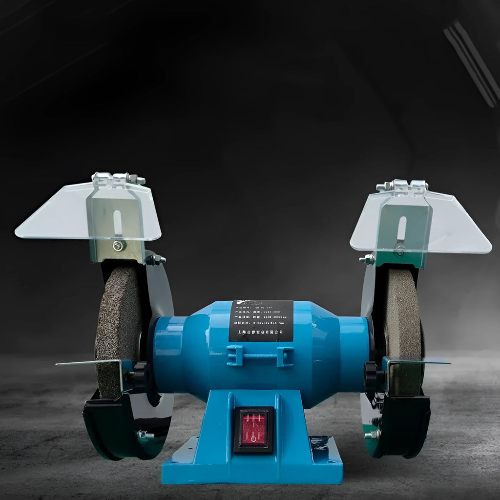 5-inch metal desktop grinding machine for sharpening knives on a workbench