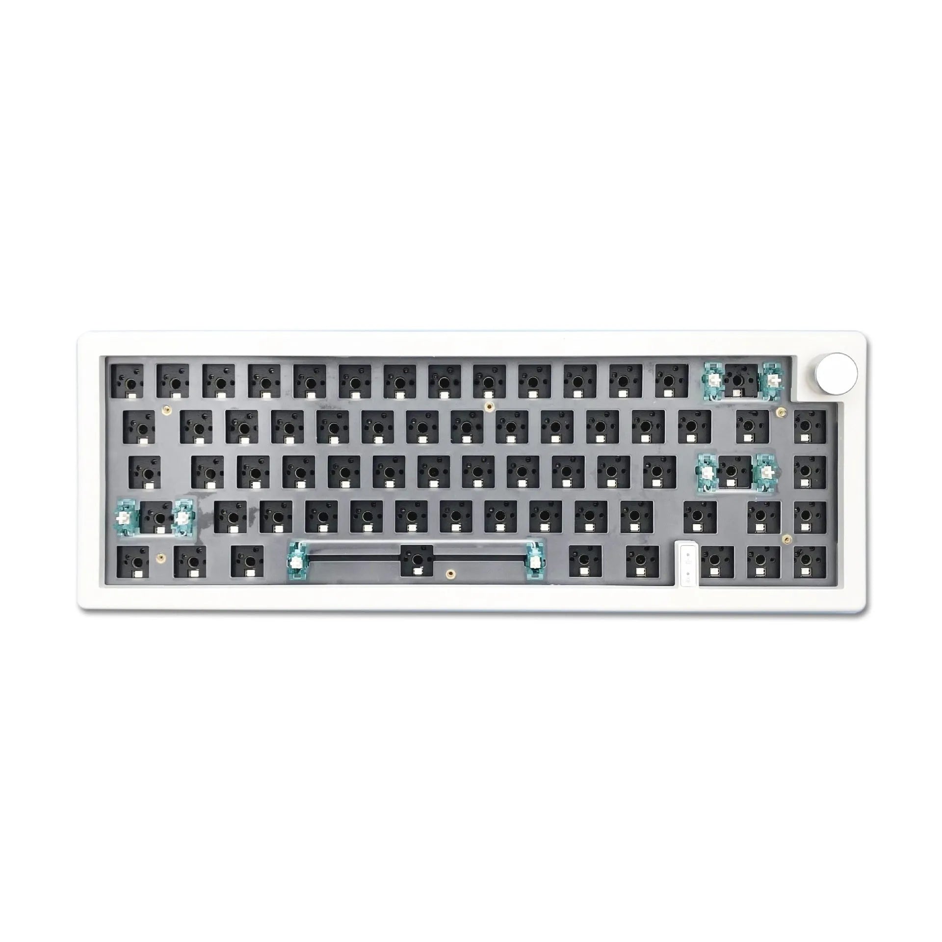 DIY mechanical keyboard kit with RGB backlighting, hot-swappable switches, and multiple colour options