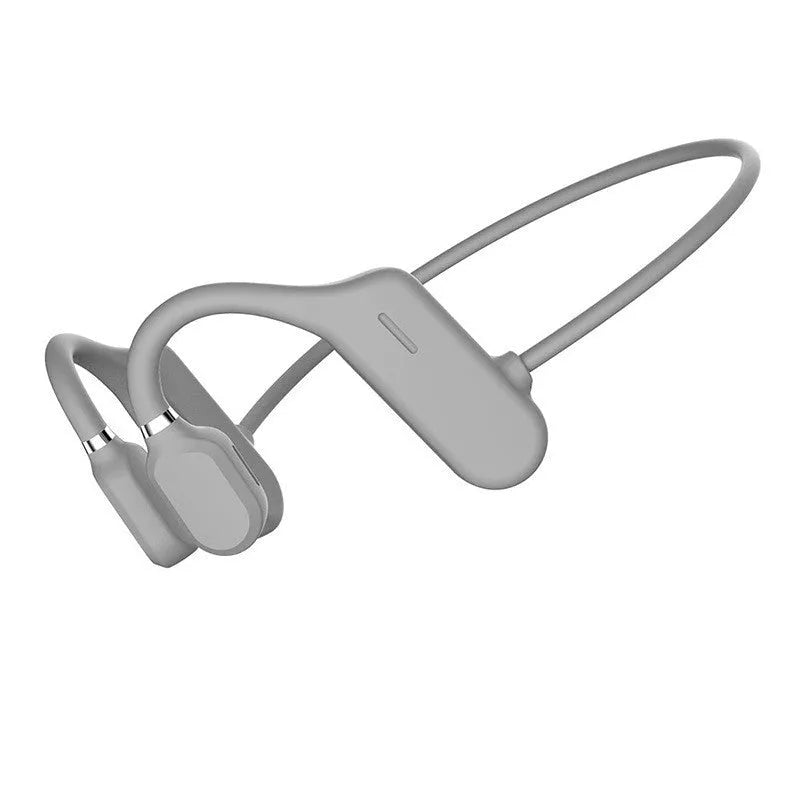 Wireless sports Bluetooth earphone with ear hook design air bone conduction concept in black plastic