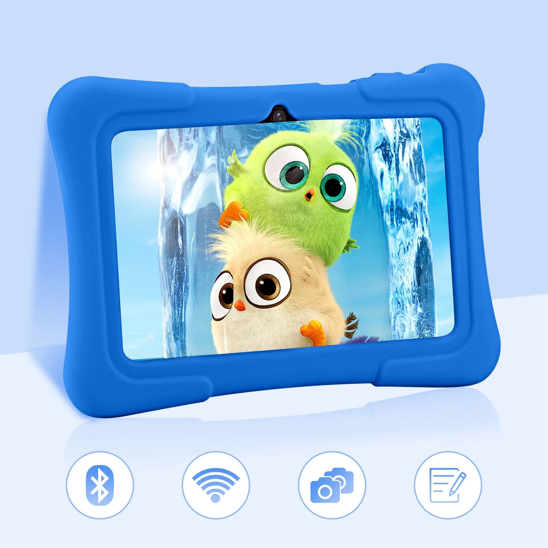 7-inch children's tablet computer with Full HD IPS screen in blue, green, or rose red