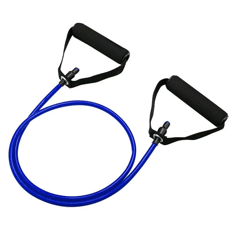 Colour-coded TPE chest expander with resistance ropes for adjustable fitness training