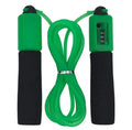 Adult fitness skipping rope with foam handles showing 3 metre PVC rope in multiple colour options