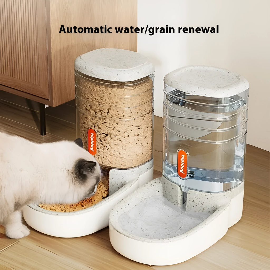 Blue automatic pet water fountain with 3.8L capacity for dogs and cats
