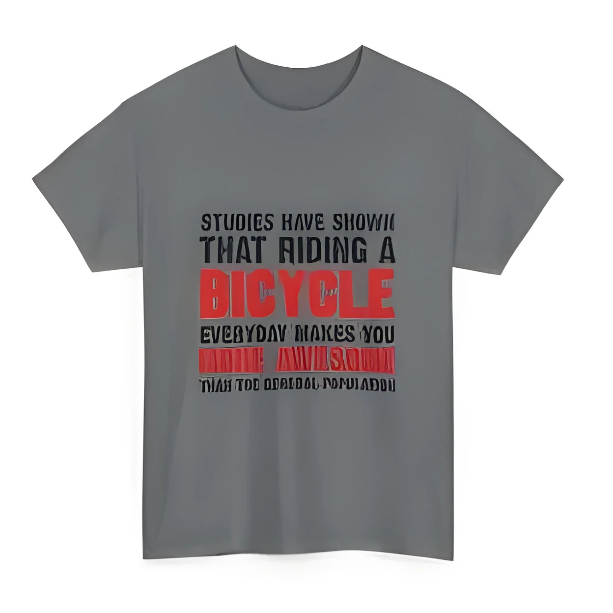 Grey women's cotton short sleeve t-shirt with printed pattern, regular fit pullover style
