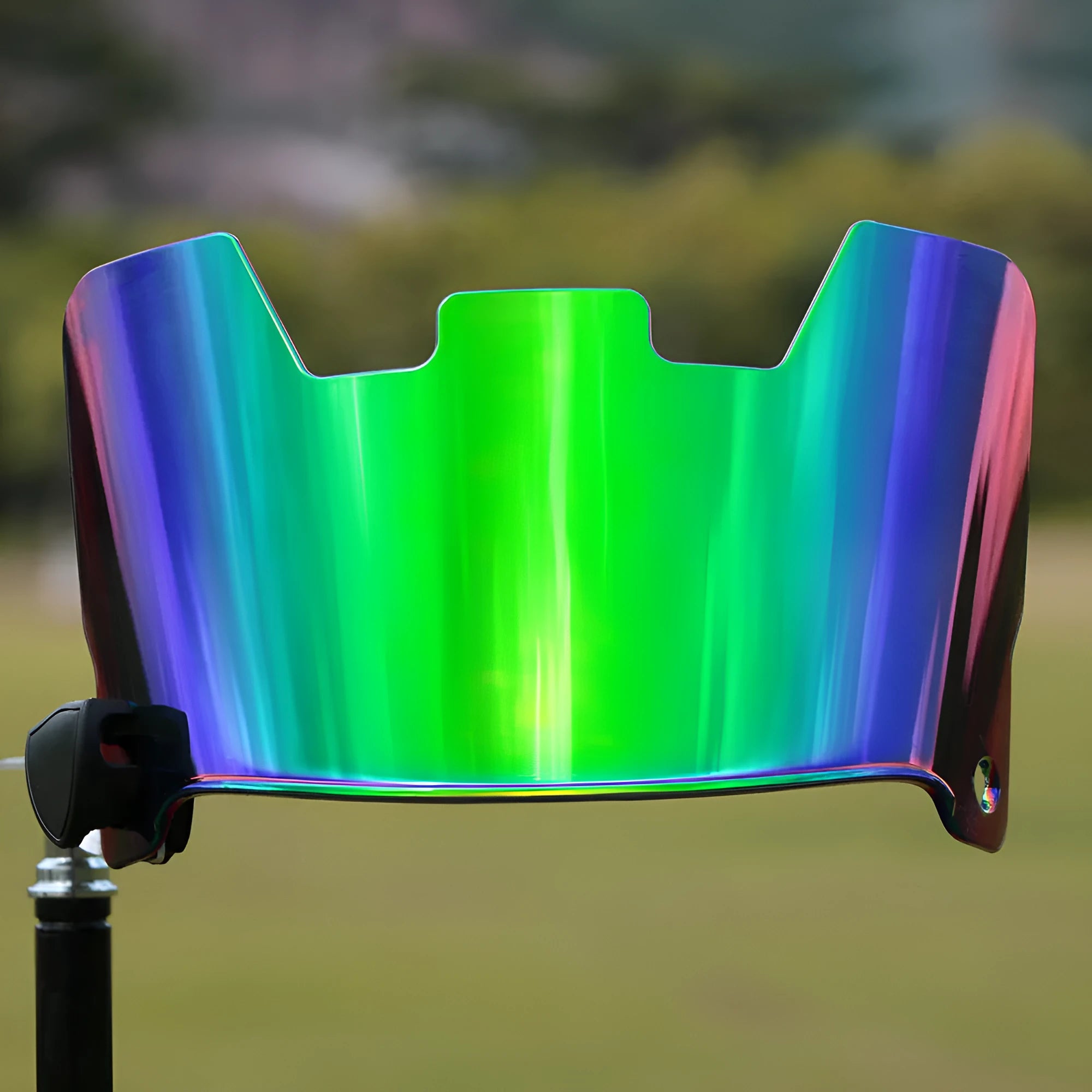 American style rugby helmet goggles in multiple colours showing tool-free attachment.