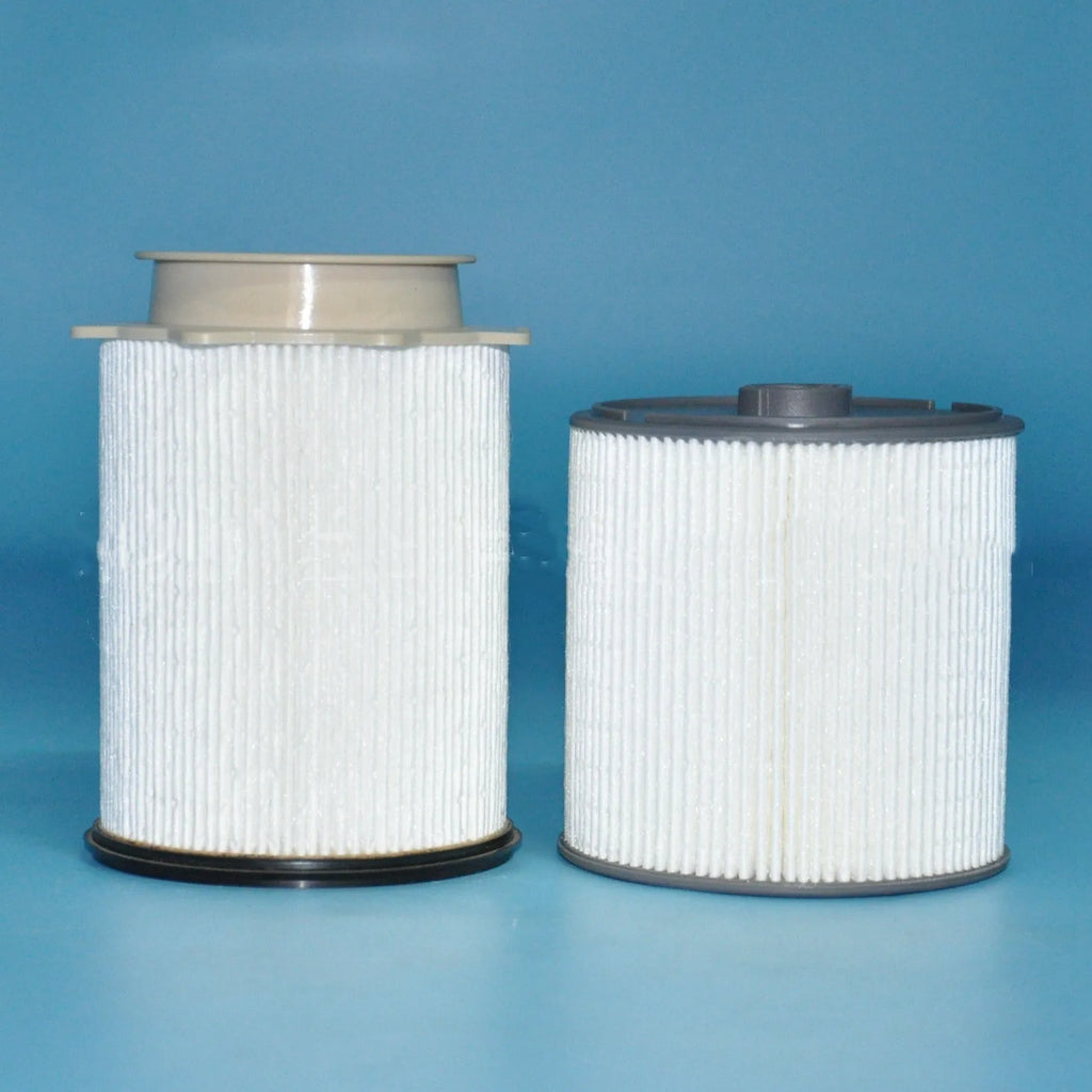 White diesel fuel filter kit for RAM 1500-5500 trucks with nitrile rubber seal