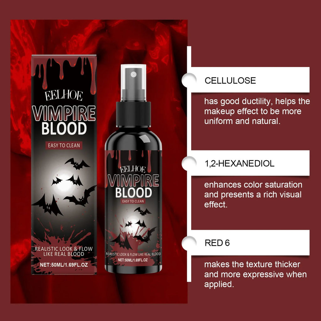 Halloween Plasma Spray 50ml bottle with red hair colour for temporary party use