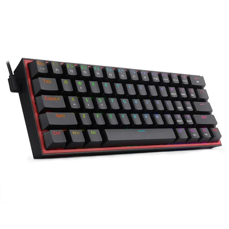 White pink RGB mechanical keyboard with multimedia keys and ergonomic design