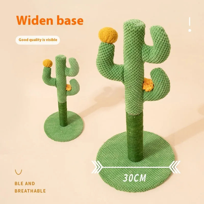 Masson cactus design cat scratching post and climber made from cotton thread