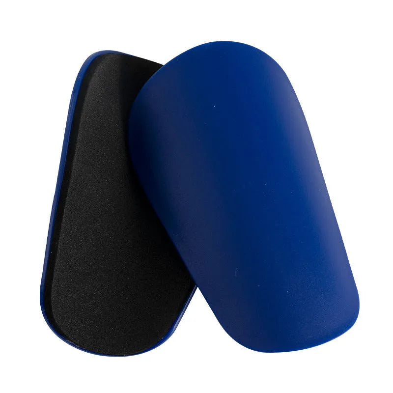 Pair of PU mini shin guards with ankle straps in multiple colour options