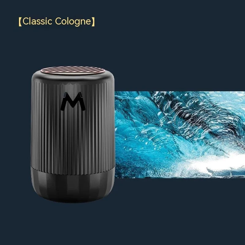Solid car aromatherapy decorative cup in 10x6cm size with choice of four fragrances for vehicle and home use.