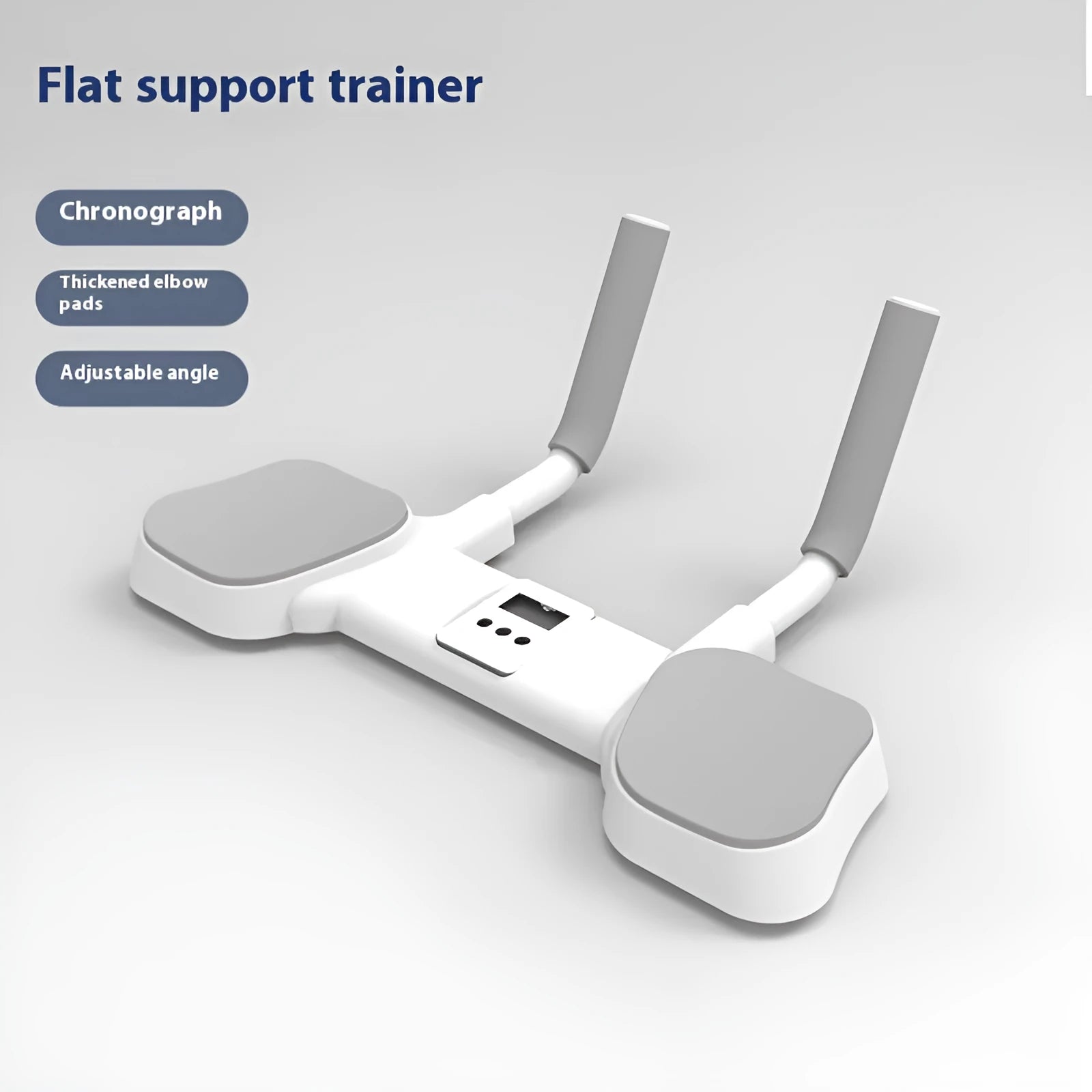 White aluminium flat support trainer with ABS components for home fitness exercises