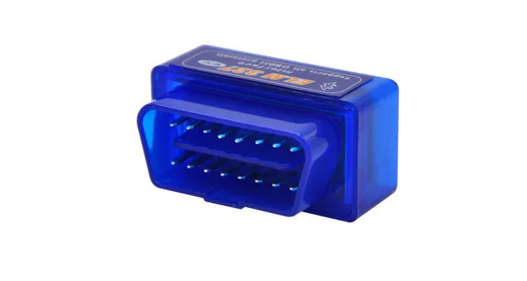 Compact ELM327 mini OBD2 Bluetooth scanner for car diagnostics and live engine data