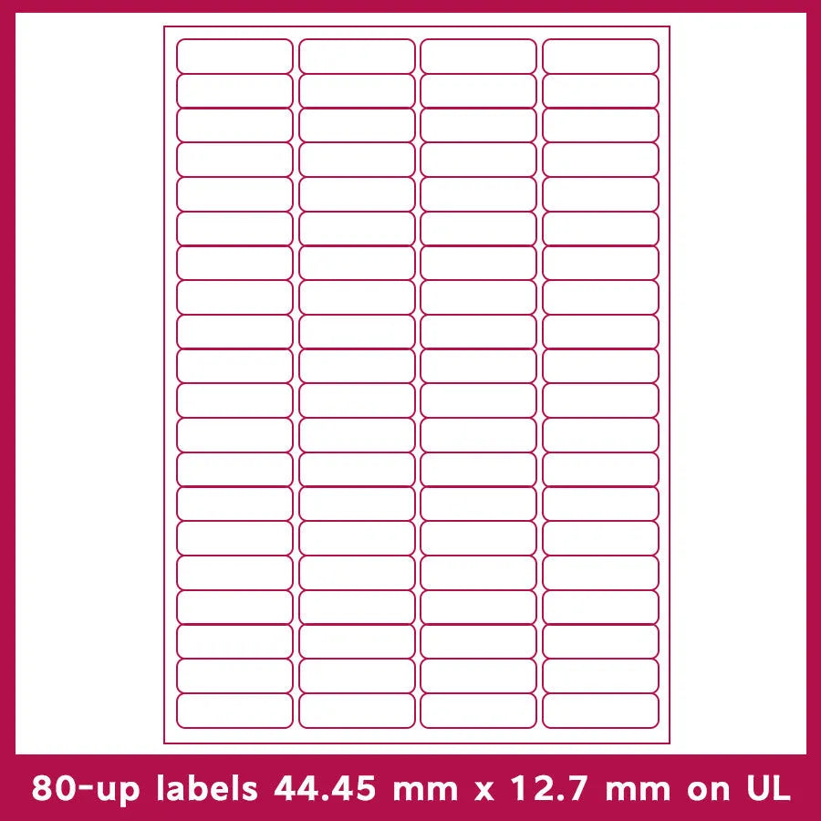A4 paper FBA barcode labels showing multiple grid options for Amazon shipping and inventory labelling