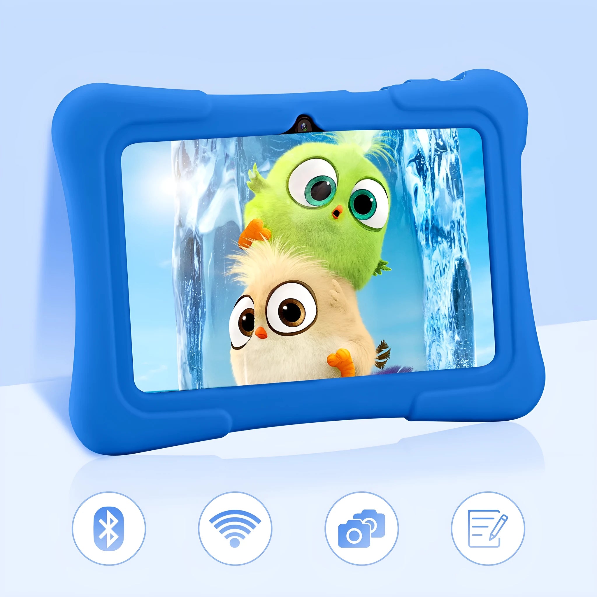 7-inch children's tablet computer with Full HD IPS screen in blue, green, or rose red