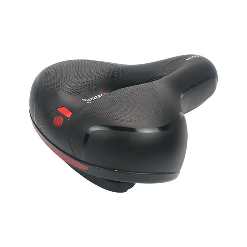 Cycling saddle cushion with silicone surface, waterproof cover, wrench and tyre patch kit