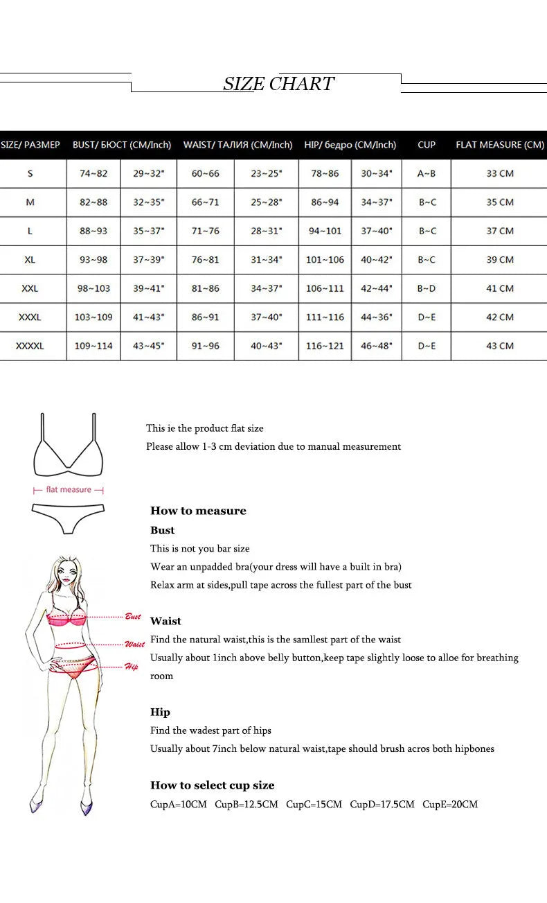 Solid colour three-piece bikini set with backless push-up top, panties, and skirt on a mannequin.