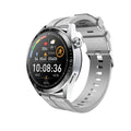 Black GS3 Max smartwatch on silicone strap showing health stats on its 1.35-inch IPS screen.