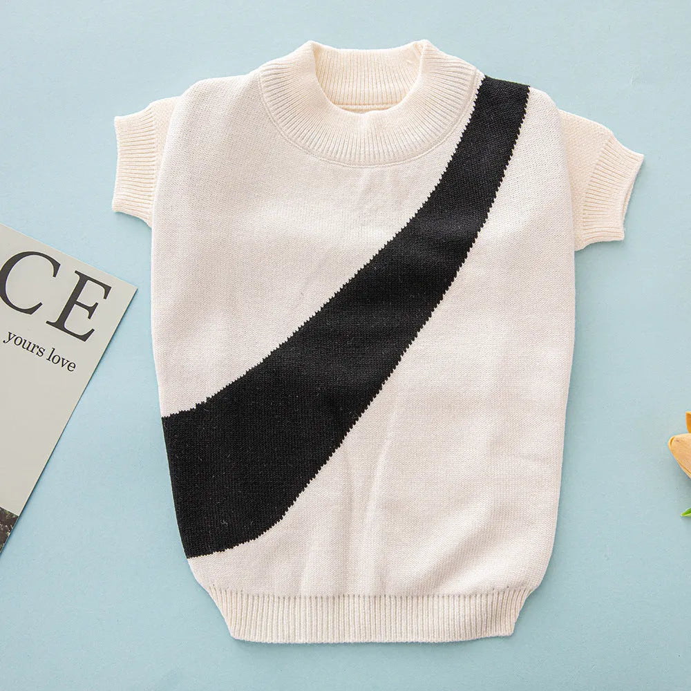 Casual wool dog sweater for Corgi or Poodle in multiple colours