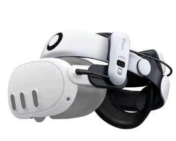 Multi-angle adjustable VR glasses headband with ABS sponge padding and included battery