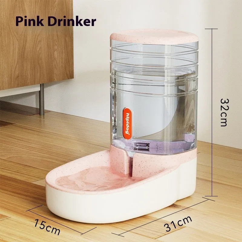Blue automatic pet water fountain with 3.8L capacity for dogs and cats