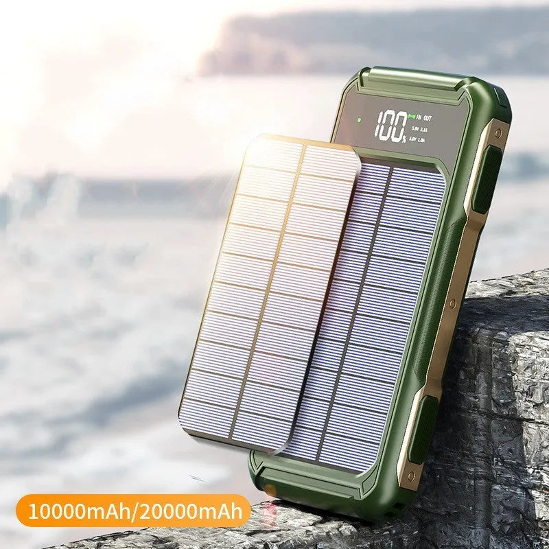 Black, green, or orange coloured rectangular power bank measuring 149mm by 73mm by 20mm