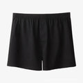 Men's pure cotton boxer underwear in light grey colour showing high waist and loose shorts design