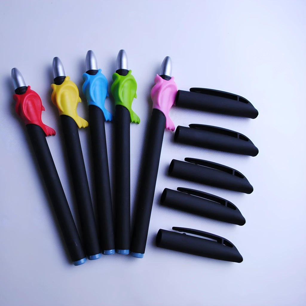 Automatic fading ink pen set with 0.5mm tip and blue refills