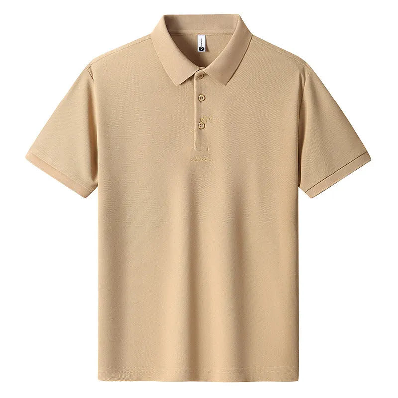 Men's loose fit cotton t-shirt in six colour options with letter pattern detail