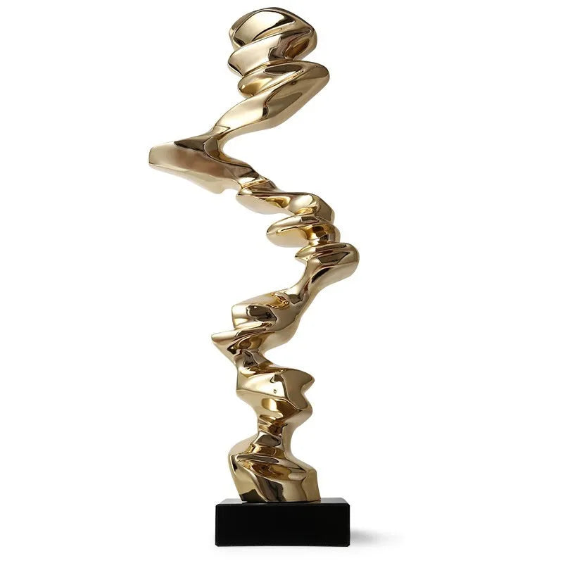 Abstract still life resin sculpture ornament in modern minimalist style for hallway and living room decoration