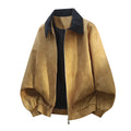 Men's casual jacket with stitching detail on the lapel collar, shown in various colours.