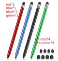 Two-in-one metal touch screen pen in multiple colours for universal tablet and smartphone use