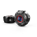 Black waterproof sports digital camera with 290mm length and USB charging cable