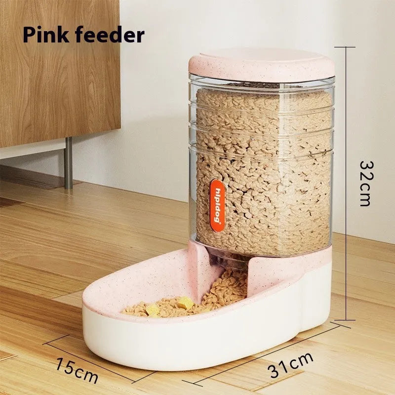 Blue automatic pet water fountain with 3.8L capacity for dogs and cats