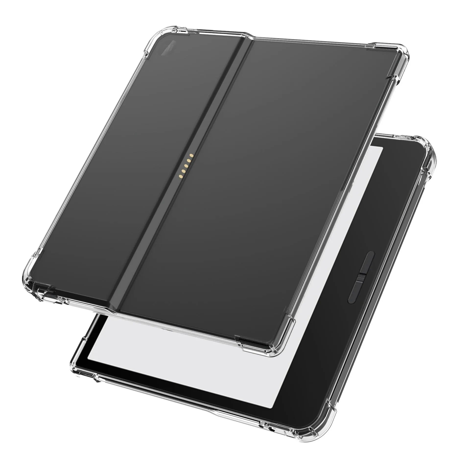 Transparent airbag phone case for 7-inch Xiaomi smartphone showing shockproof design
