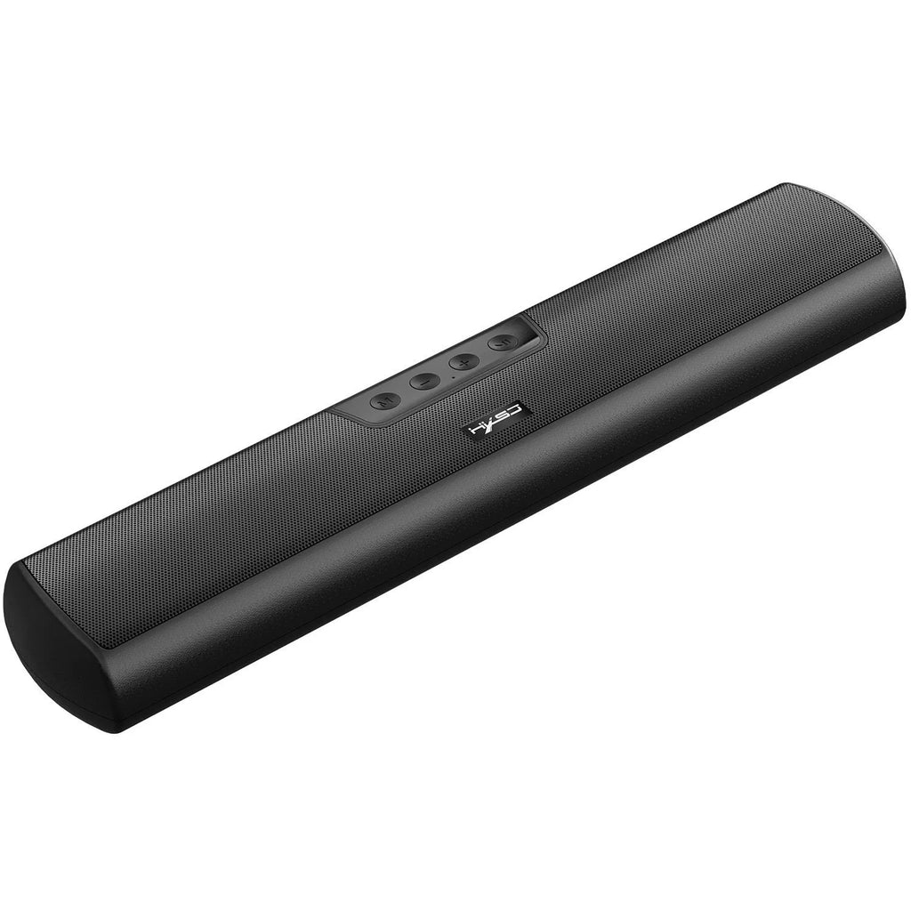 Black home Bluetooth wall-mounted wireless speaker with 2×10W dual horn on a desk