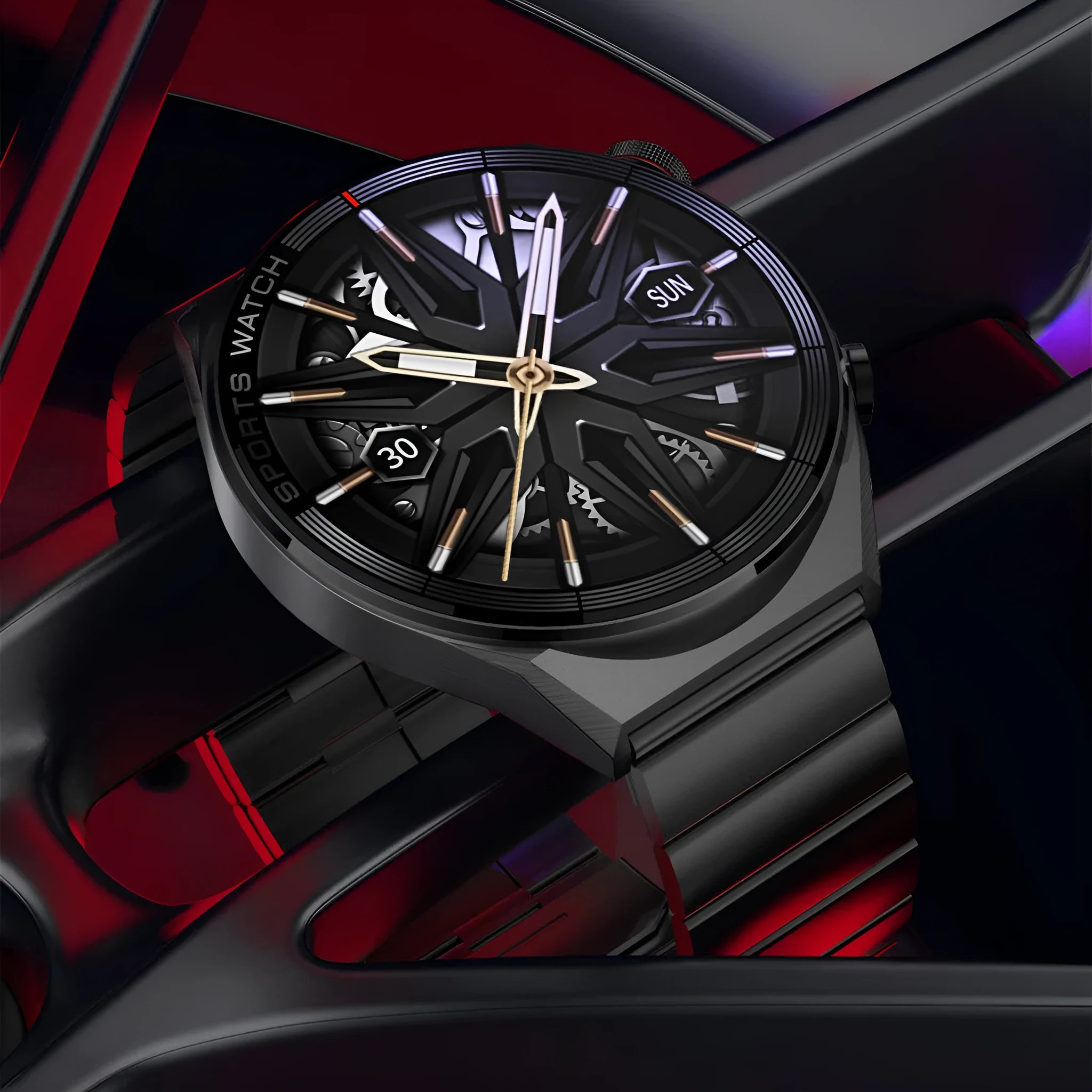 Large screen Bluetooth smart watch with 1.5-inch HD display showing call interface