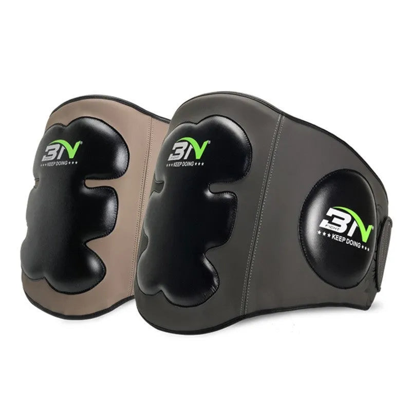 Sanda boxing chest protection target for waist defence in dark grey or khaki colour