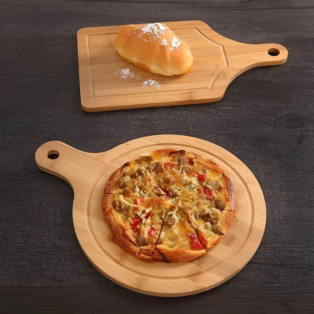Bamboo fibre chopping board 33x18cm for pizza fruit and vegetables