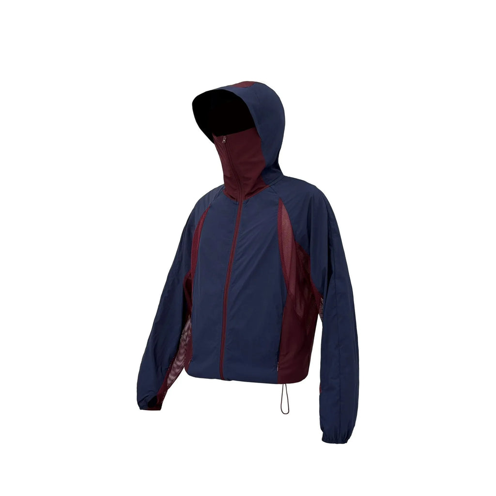 Mesh stitching thin UV protection sun protective clothing in nylon fabric showing desert brown colour option
