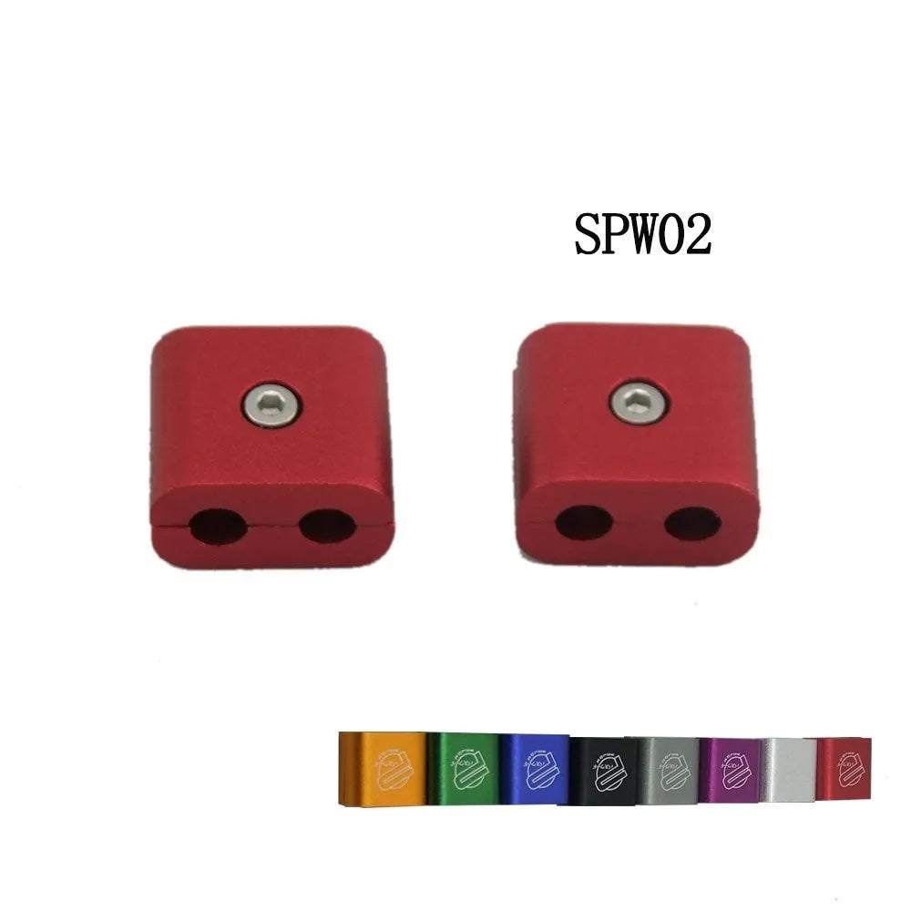 Three-piece metal car modification fastening clamp in multiple colour options