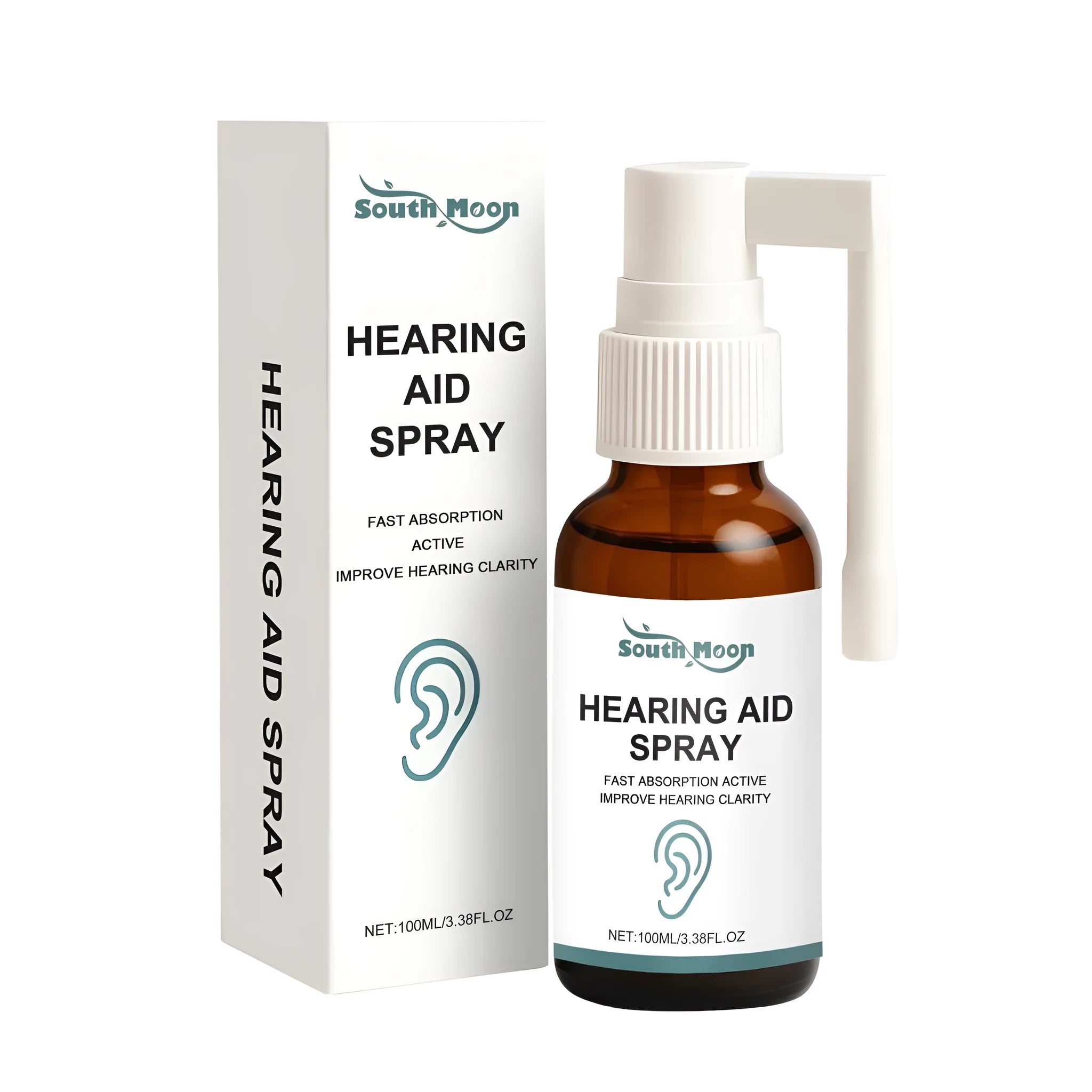 Ear care soothing spray bottle with witch hazel mint arnica olive oil 100ml