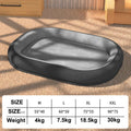 Corduroy and fleece disassemblable dog kennel bed in Gray for medium to large dogs