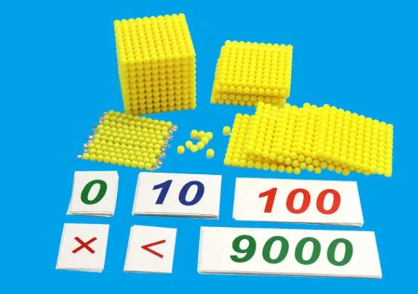 Yellow melamine mathematical training toys double nine model 5208 in cancel tray bone brand finish