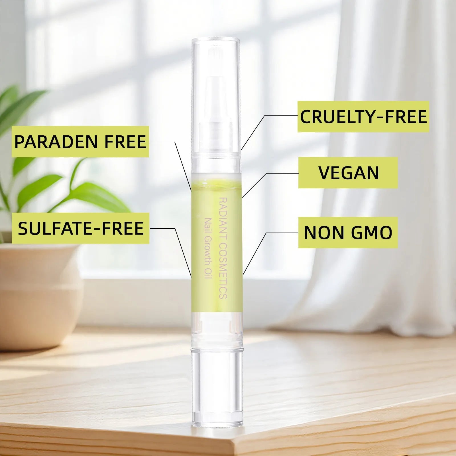 3ml nail growth treatment oil bottle for moisturising and conditioning