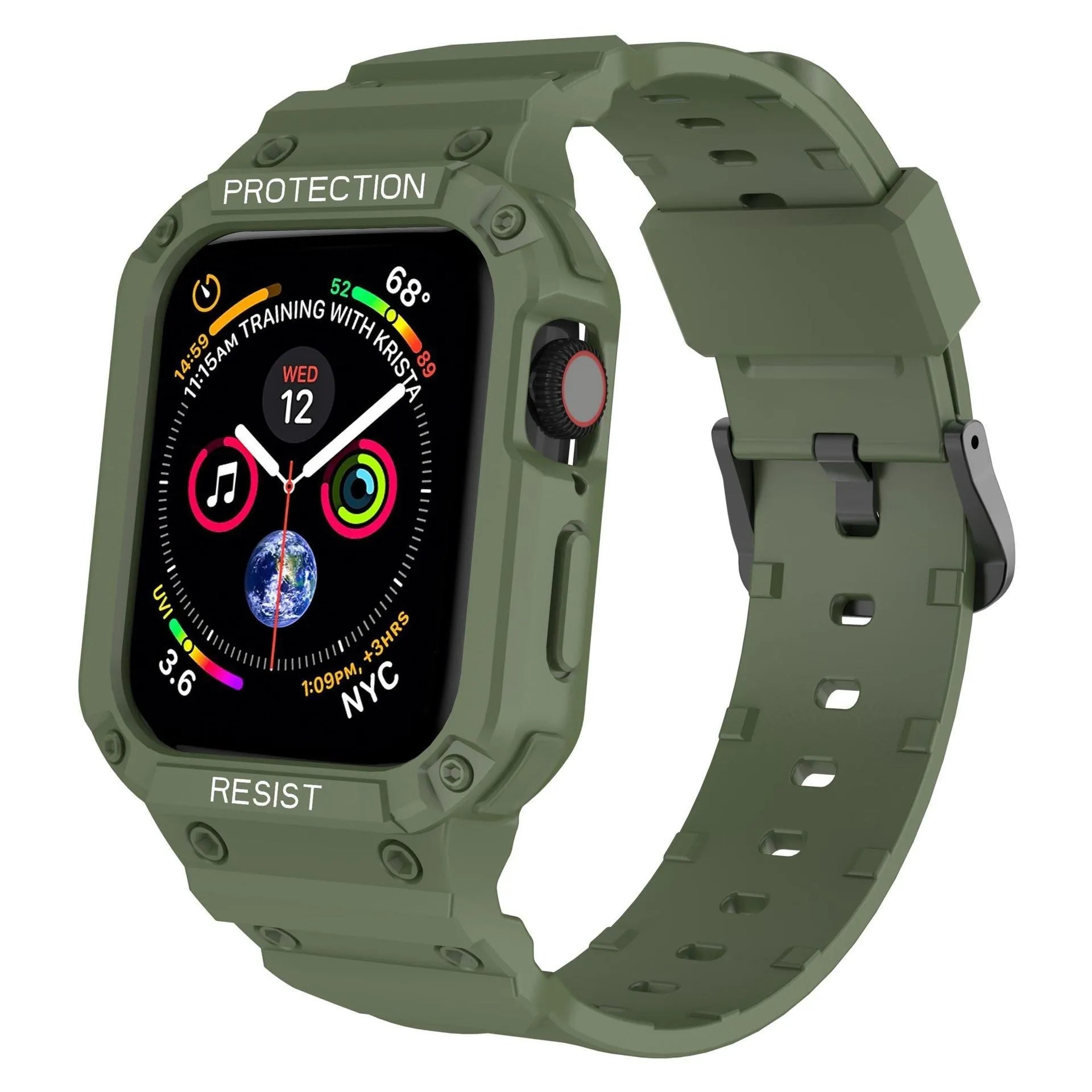 Apple Watch Series 8 soft TPU sport strap in multiple colours for 38mm and 42mm models